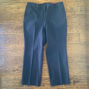 Talbots Womens 18W Newport Pant Curvy Navy Blue Relaxed Chino Stretch Straight